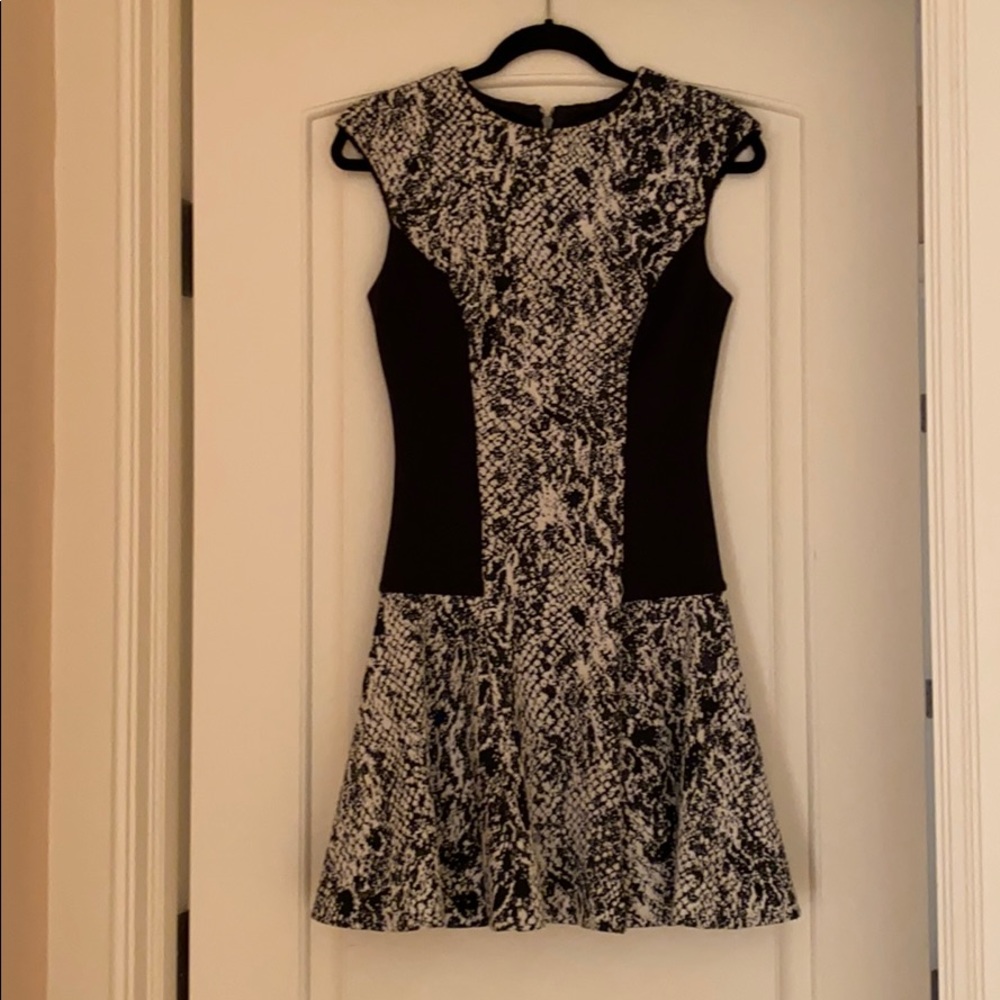 Ted Baker black and white dress.